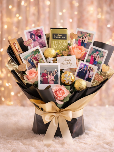 Luxury gift hamper with romantic gestures