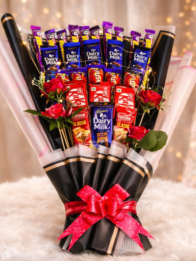 Ultimate Chocolate Lover’s Bouquet Surprise Gift Hamper