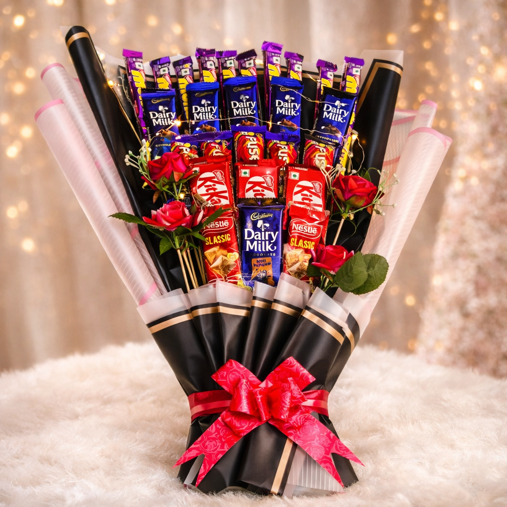Ultimate Chocolate Lover’s Bouquet Surprise Gift Hamper