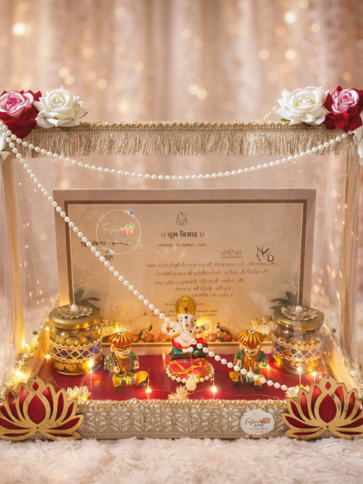 Divine Ganpati Blessing wedding card hamper